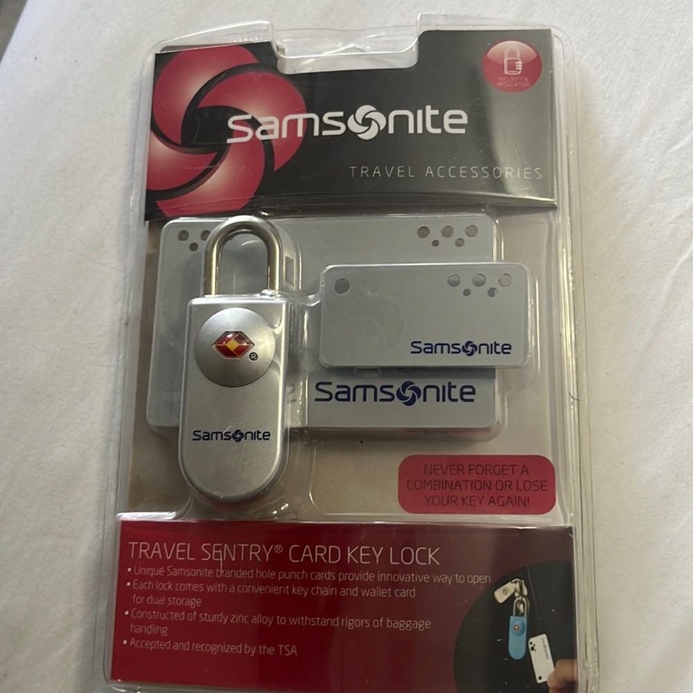 Samsonite Travel Card Key Lock
